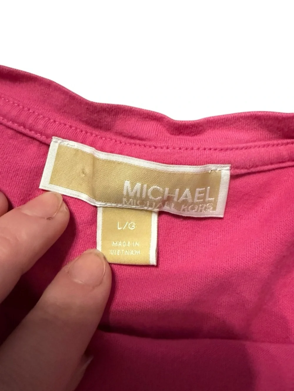 Michael Kors Bright Pink Crew Neck Tee